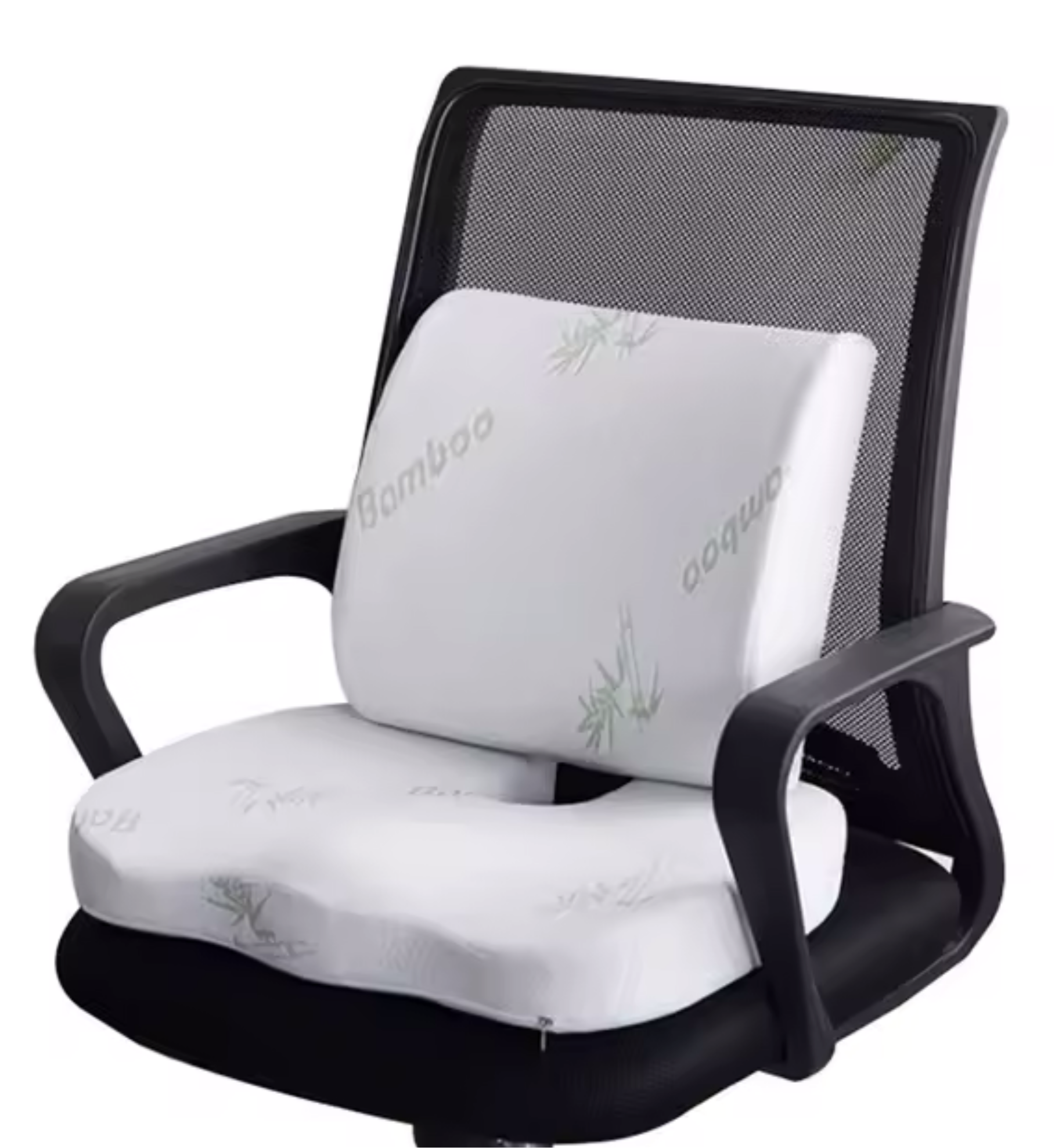 Bamboo Memory Foam Support Cushion Set Zum Wellness